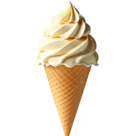 Cornet de Glace Vanille Détail